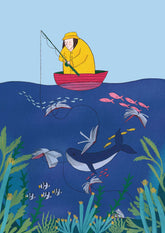 Bücher fischen